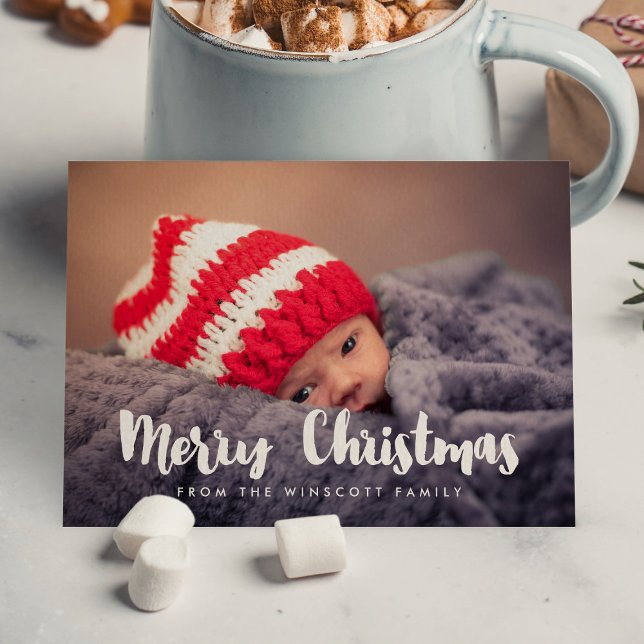 Moderne Cute Joyeux Carte photo de Noël (Créateur téléchargé)