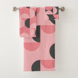 Moderne du milieu du siècle rose et gris