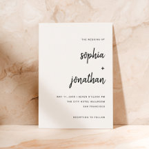 Moderne écriture minimaliste | Mariage