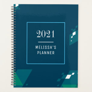 Moderne Elegant 2021 Personnalisé Blue