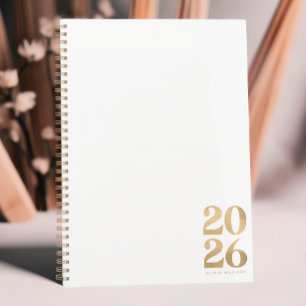 Moderne Elegant 2026 Faux Gold Foil Parties scinti