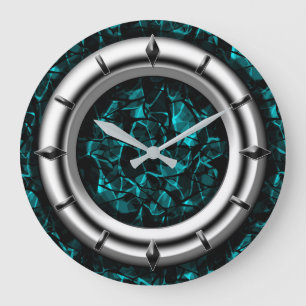 Moderne, élégant, abstrait, décoratif, horloge