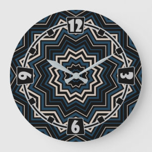 Moderne, élégant, abstrait, décoratif, horloge