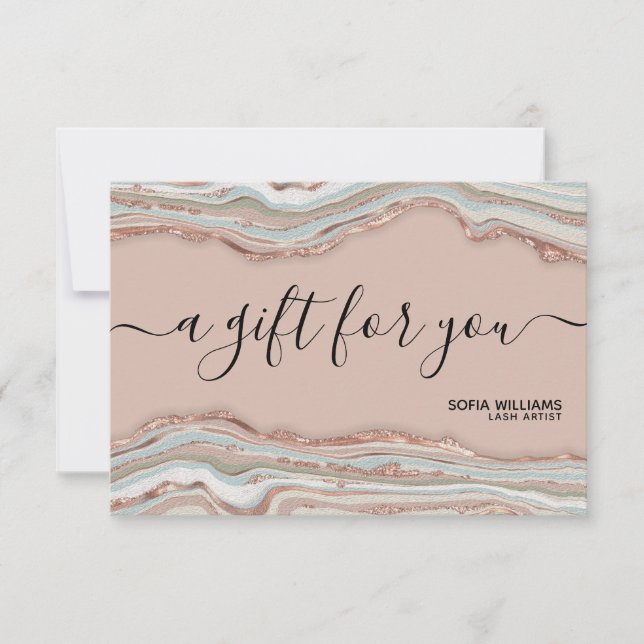 Moderne Élégant Agate Tons Terre Boho (Devant)