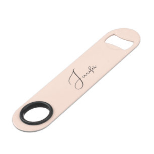 Moderne élégant élégant tendance Monogram Rose Gol