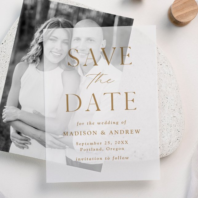 Moderne Élégant Faire-Part de Mariage Or (Créateur téléchargé)