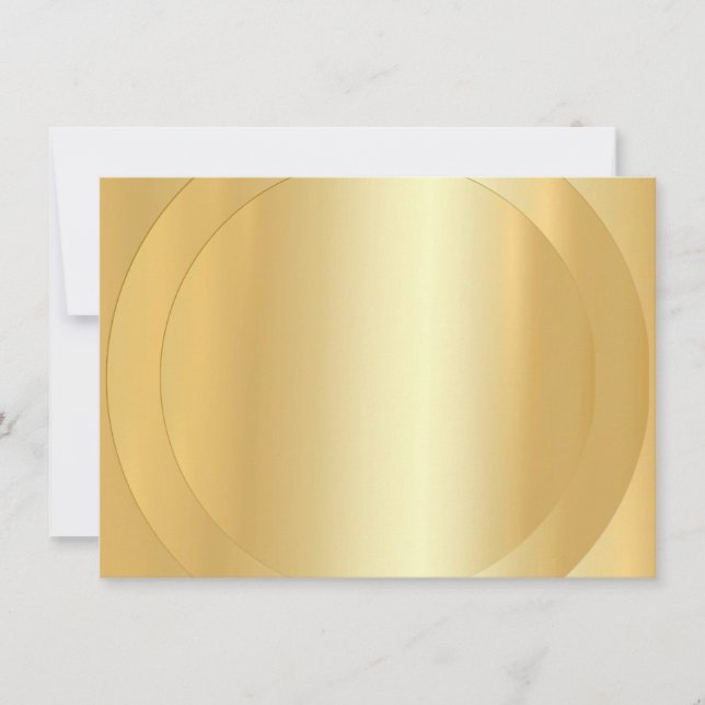 Moderne Elegant Faux Gold Blank Modèle tendance (Devant)