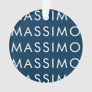 Moderne Élégant Minimaliste Simple Nom Bleu Prussi