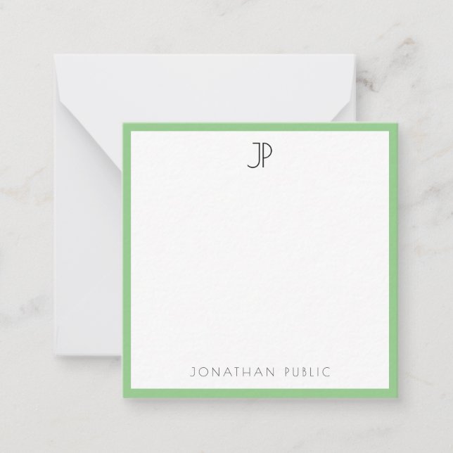 Moderne Élégant Monogramme Simple Modèle tendance (Devant)