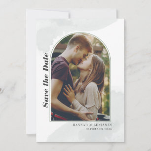 Moderne Élégant Photo Blush Save The Date
