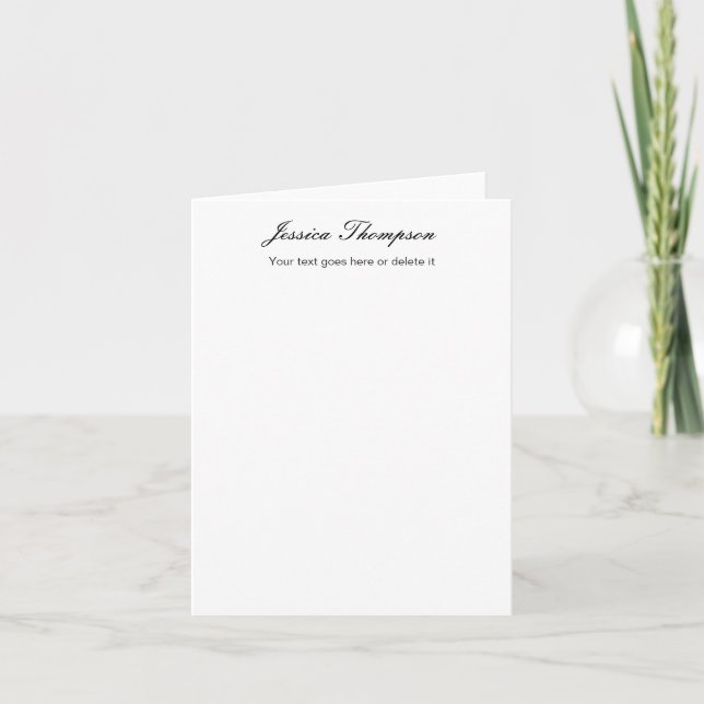 Moderne élégant Plain Simple Professionnel (Devant)