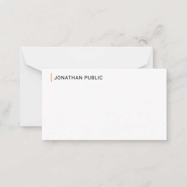 Moderne Elegant Simple Design Modèle Personnalisé (Devant)