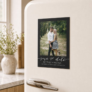 Moderne Épingle Personnalisée Photo Save the Date