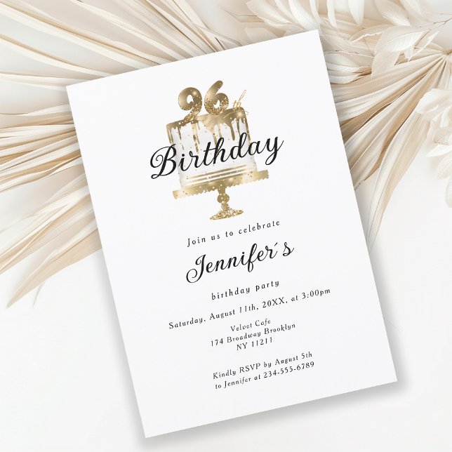 Moderne et élégante 96. Invitation d'anniversaire (Créateur téléchargé)