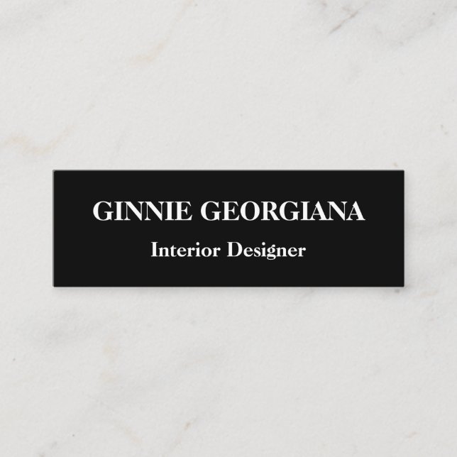 Moderne et simple Carte de visite de concepteur d' (Devant)