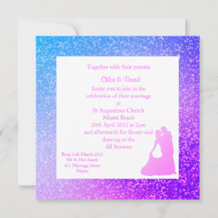 MODERNE Étincelle IMPRIMER INVITATIONS DE MARIAGE