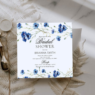 Moderne Floral douche nuptiale Invitation