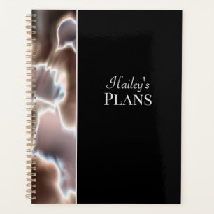 Moderne Floral Personnaliser Nom Planificateur