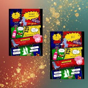 moderne fun rétro bachelorette cowgirl