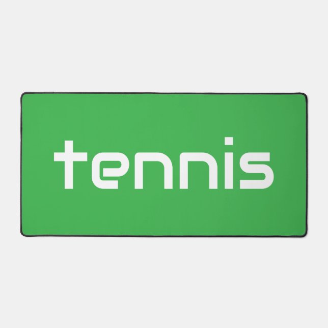Moderne Fun Vert clair Classé Blanc TENNIS Texte (Recto)
