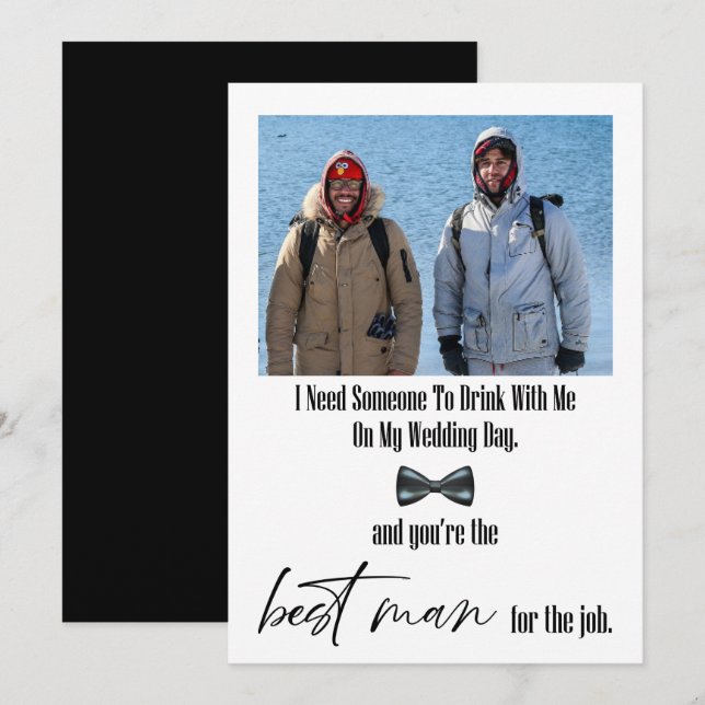 Moderne Funny Meilleur Homme Proposition (Devant / Derrière)