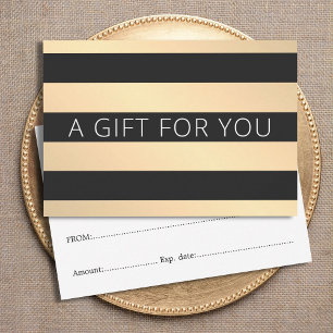 Moderne Golden Black Stripes Beauté