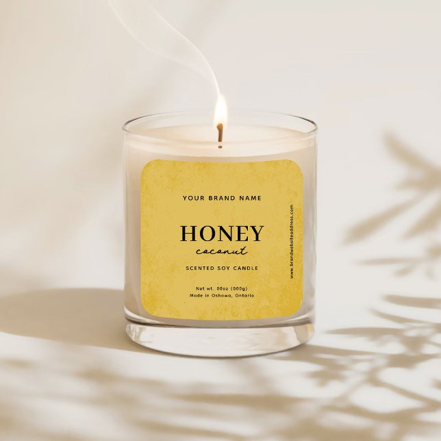 Moderne Golden Rustic Étiquette (Créateur téléchargé)