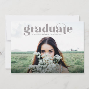Moderne Grad - Faire-part de diplôme en photo comp