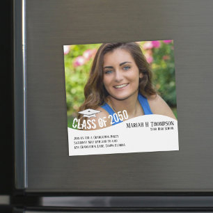 Moderne Gradualiste Minimaliste Simple Photo Magne