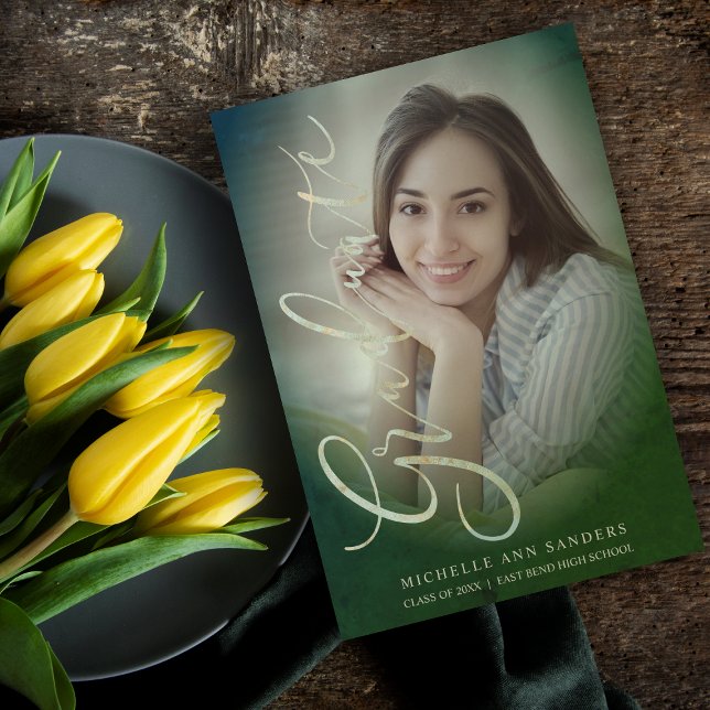 Moderne Graduate Photo Élégant Script Calligraphie (Créateur téléchargé)