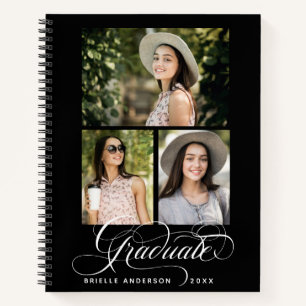 Moderne Graduation Élégant Script Photo Livre d'or