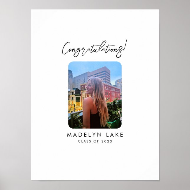 Moderne Graduation Livre d'invité Poster alternati (Devant)