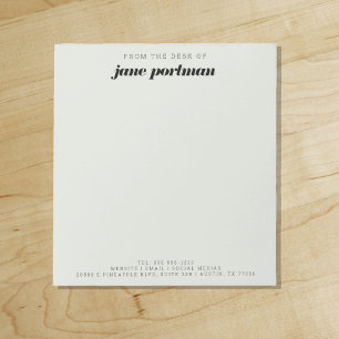 Moderne Gras Sage Vert du bureau du Bloc-notes