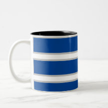 MODERNE _GRAY_DEEP BLUE_ CAFÉ À DEUX TONS MUG