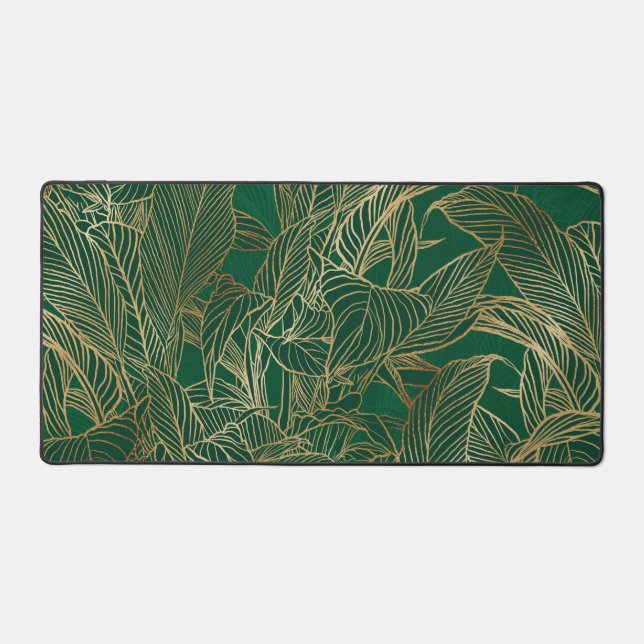 Moderne Green Gold Foliage Plante Design botanique (Recto)
