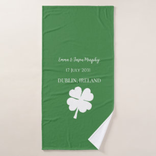 Moderne Green Irish Four Leaf Clover Wedver Favori