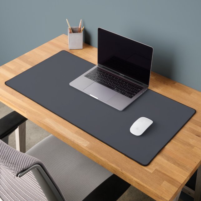 Moderne Gris de Charbon Couleur uni (Bureau 2)