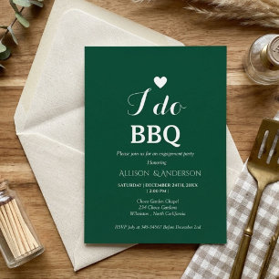 Moderne i do bbq invitation de fête d'engagement e