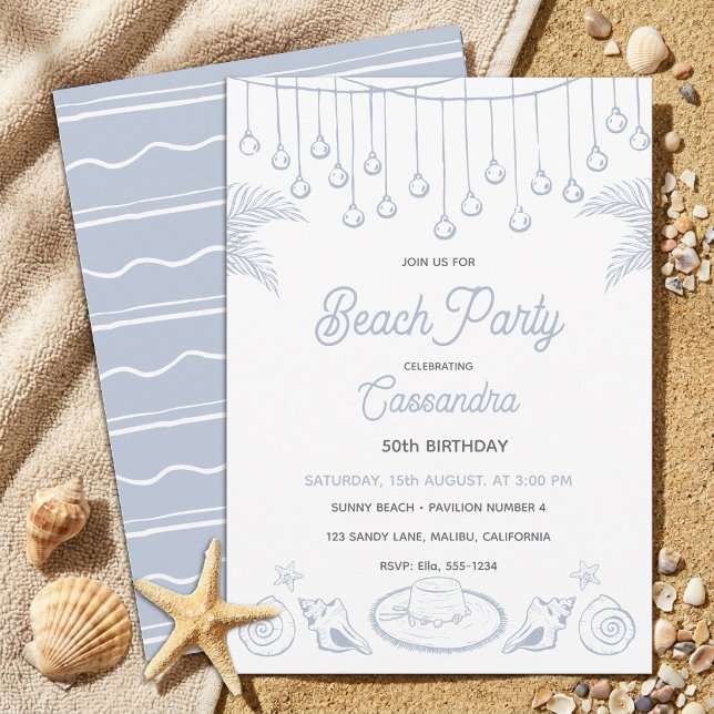 Moderne invitation d'anniversaire pour fête de pla (Créateur téléchargé)
