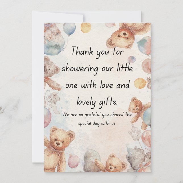 Moderne Invitation de Baby Shower Minimaliste (Devant)