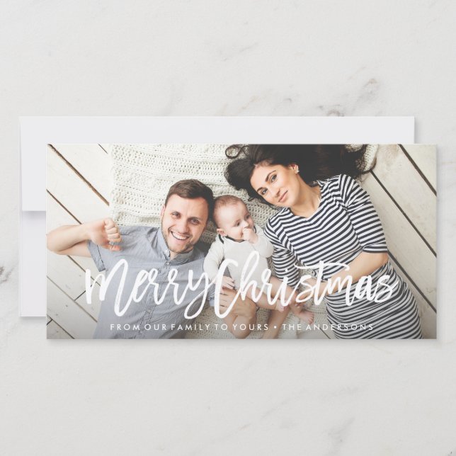 Moderne Joyeux Carte photo (Devant)