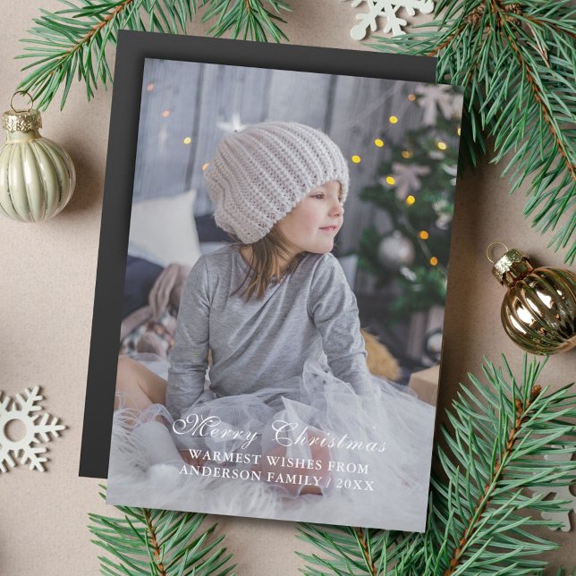 Moderne Joyeux Noël Personnalisable Photo (Créateur téléchargé)