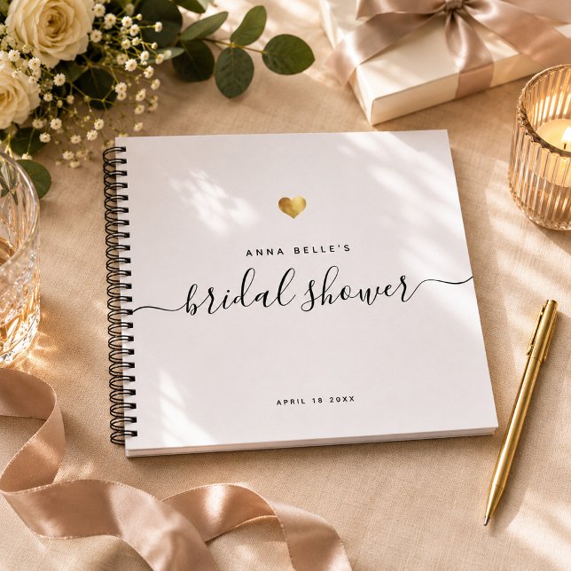 Moderne Livre d'Or Chic Écriture Cursive Mariage (Créateur téléchargé)