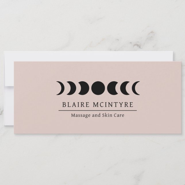 Moderne Mauve Moon Phases Élégant certificat cadea (Devant)