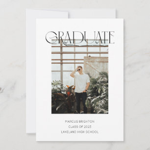 Moderne minimaliste 2023 faire-part diplômé