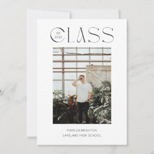 Moderne minimaliste 2023 faire-part diplômé