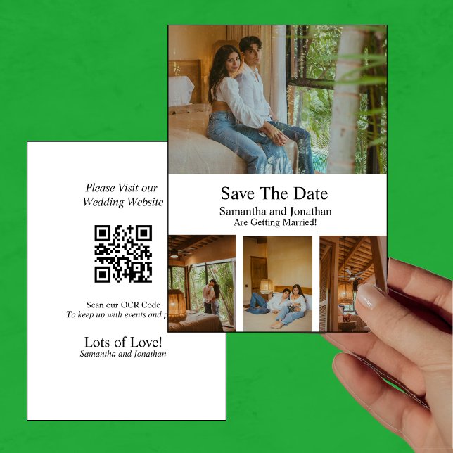 Moderne minimaliste 4 Photo Enregistrer la carte D (Créateur téléchargé)