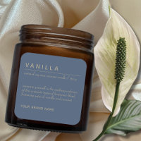 Moderne minimaliste bougie cosmétique étiquette pr