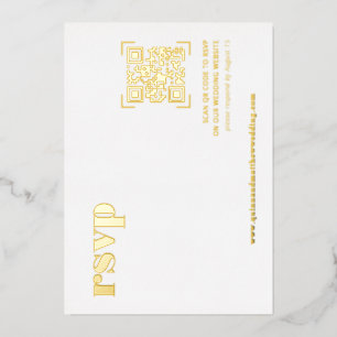 Moderne Minimaliste Carte de réponse de mariage