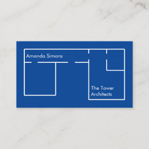 Moderne minimaliste Carte de visite d'architecte b